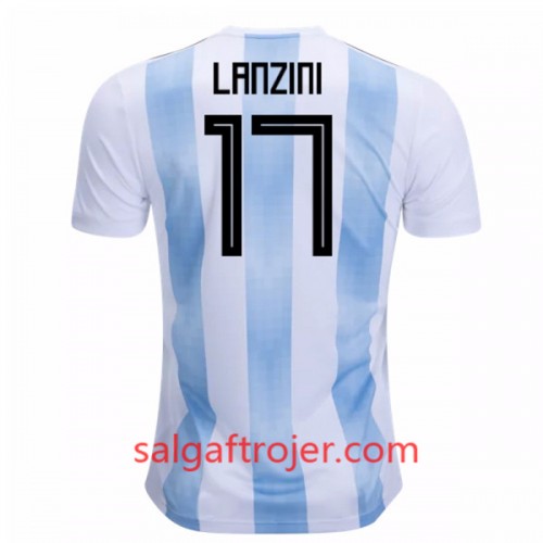 Argentina Fodboldtrøjer Lanzini 17 Hjemmebanesæt VM 2018 Argentina Fodboldtrøjer Lanzini 17 Hjemmebanesæt VM 2018